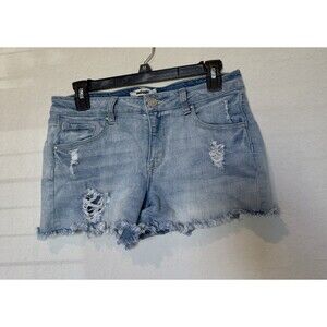 Refuge Y2K Shorts Size 4 (25x2) Cutoff Distressed Stretch Light Wash shortie